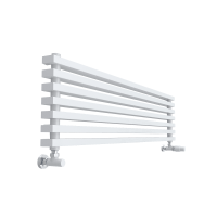 Горизонтальный радиатор с квадратными колонками КЗТО QUADRUM NEO 50 H 1000 RAL 9016 схема 9