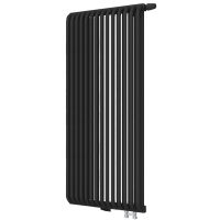 Трубчатый радиатор РС 2 -1750 1/2 нижнее подключение прав RAL9005 матовый схема 1