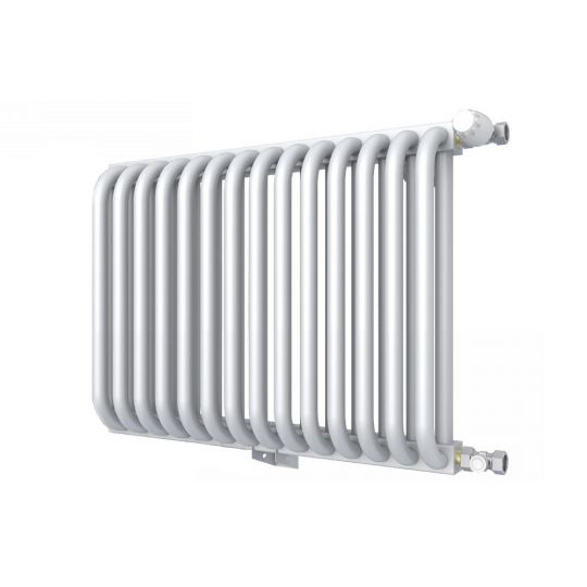 Стальной двухрядный радиатор с квадратным коллектором КЗТО РС 2-500 3/4 схема 3