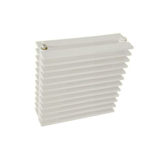 Двухрядный низкий  радиатор КЗТО Параллели Г2-300 шаг 25мм схема 2