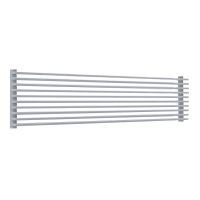 Горизонтальный стальной  радиатор КЗТО Параллели Г1-2000 шаг 25мм схема 1