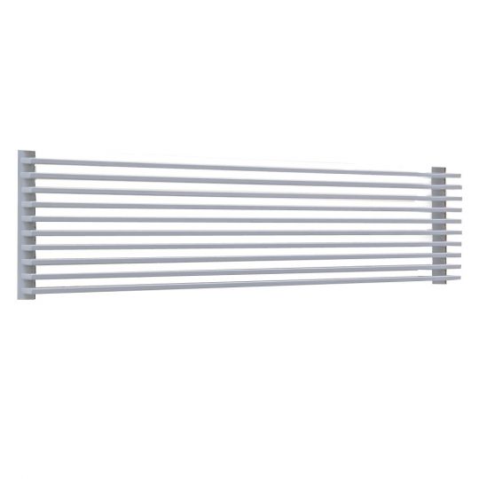 Горизонтальный стальной  радиатор КЗТО Параллели Г1-1750 шаг 25мм схема 1