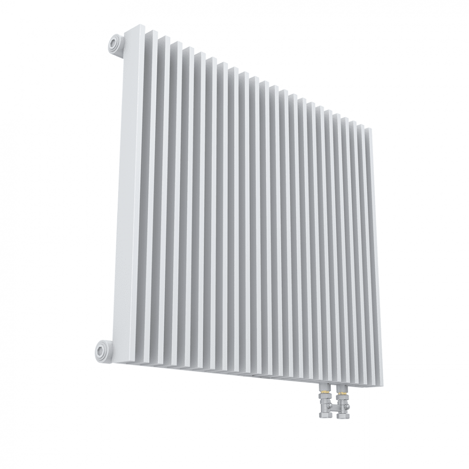 Однорядный стальной  радиатор КЗТО Параллели В1-500 шаг 25мм-51 нижнее подключение прав