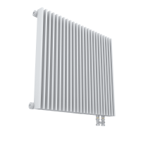 Однорядный стальной  радиатор КЗТО Параллели В1-500 шаг 25мм-51 нижнее подключение прав схема 1