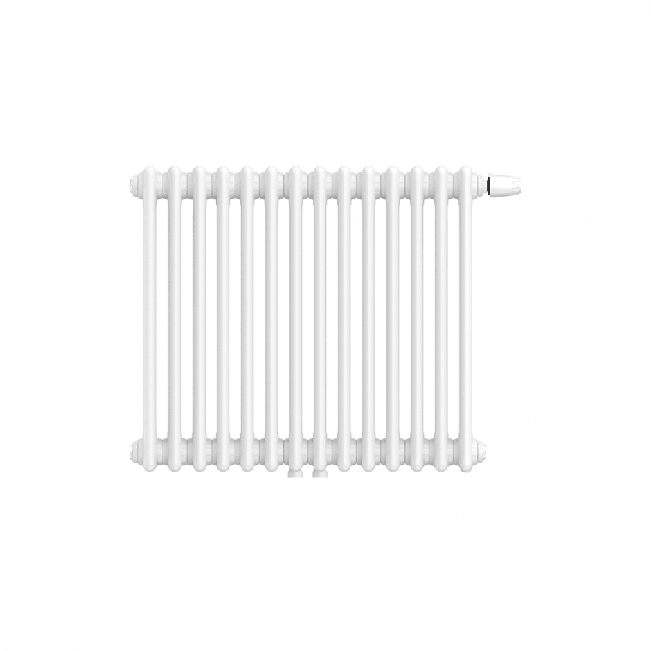 Трубчатый радиатор КЗТО Bataria 2-500 UT нижнее универсальное подключение RAL 9016 ФОТО