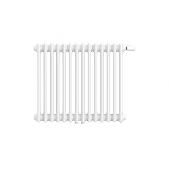 Трубчатый радиатор КЗТО Bataria 2-500 UT нижнее универсальное подключение RAL 9016 схема 2