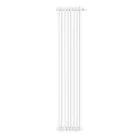 Трубчатый радиатор КЗТО Bataria 2-1750 боковое подключение RAL 9016 схема 4
