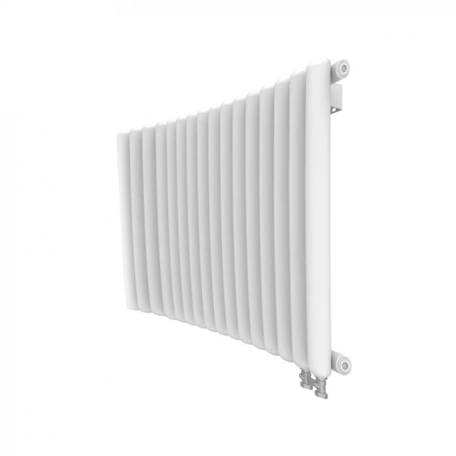 Изображение Трубчатый однорядный радиатор КЗТО Гармония С40 1-500-16 нижнее подключение прав Rвнутр3835 RAL 9016