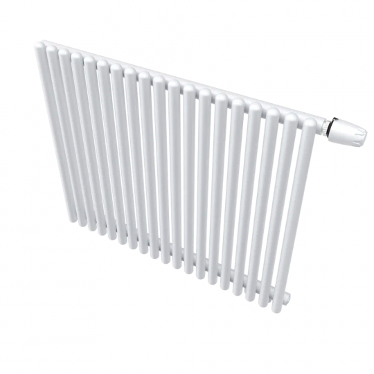 Трубчатый низкий радиатор КЗТО Гармония с торцами полусферической формы С25 N 1-300 схема 1