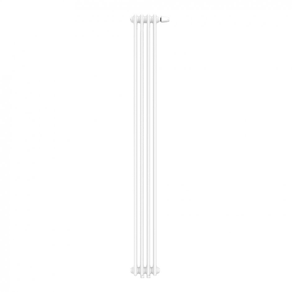 Стальной трубчатый радиатор КЗТО Bataria 2-1750 цвет белый  универсальное нижнее подключениеUT RAL 9016 ФОТО