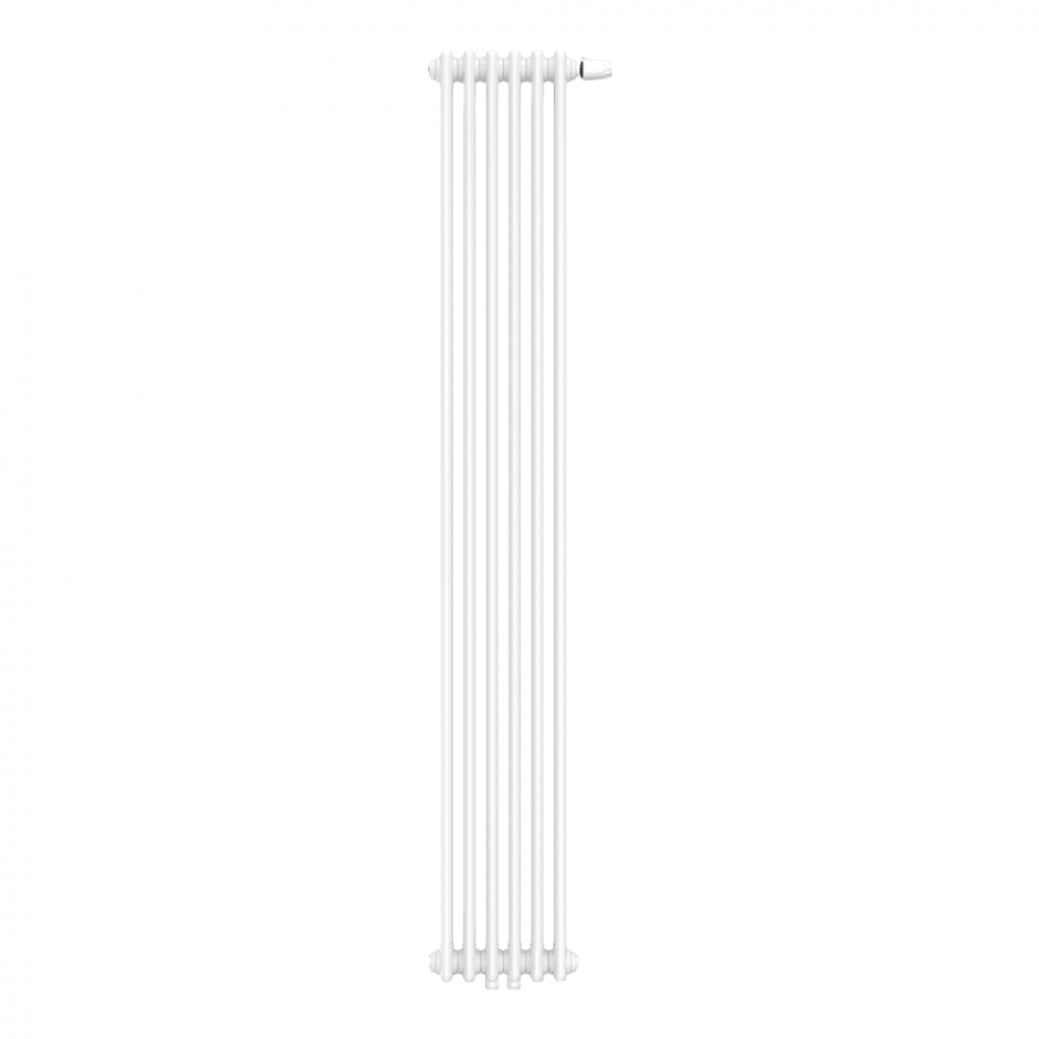 Стальной трубчатый радиатор КЗТО Bataria 2-1750 цвет белый  универсальное нижнее подключениеUT RAL 9016 ФОТО