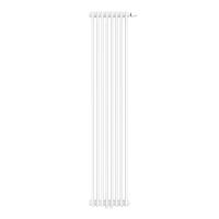 Стальной трубчатый радиатор КЗТО Bataria 2-1750 цвет белый  универсальное нижнее подключениеUT RAL 9016 схема 5