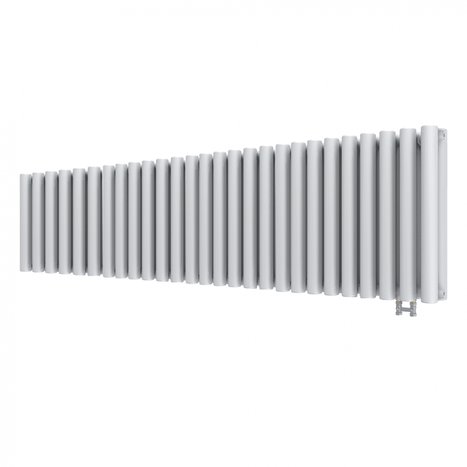 Двухрядный низкий радиатор КЗТО Гармония 2-155-29 нижнее подключение без термоклапана