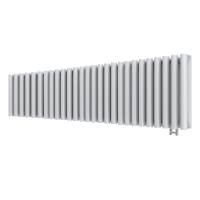 Двухрядный низкий радиатор КЗТО Гармония 2-155-29 нижнее подключение без термоклапана схема 1