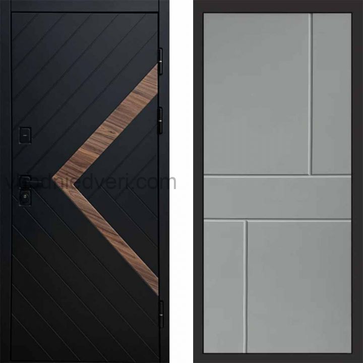 Входная дверь Termo-door Плэй - Горизонт Грей софт