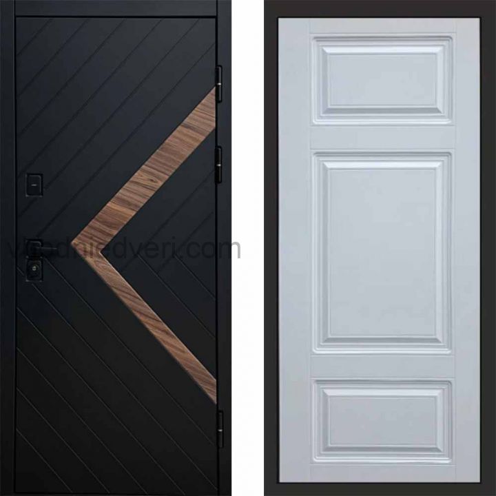 Входная дверь Termo-door Плэй - Лион Белый софт
