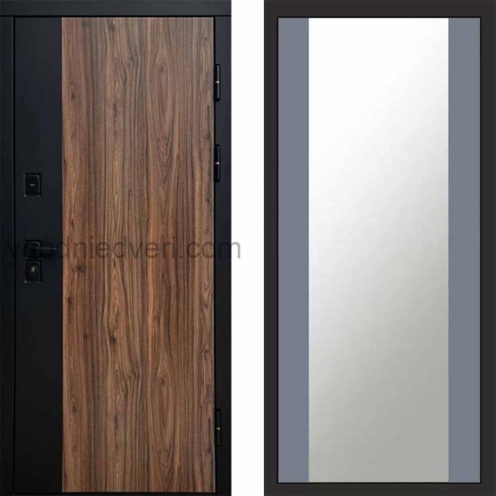 Входная дверь Termo-door Флэш - Зеркало Грей софт