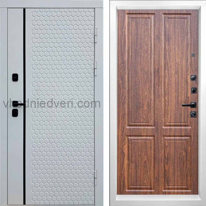 Входная дверь Termo-door Simple White - Орех стандарт