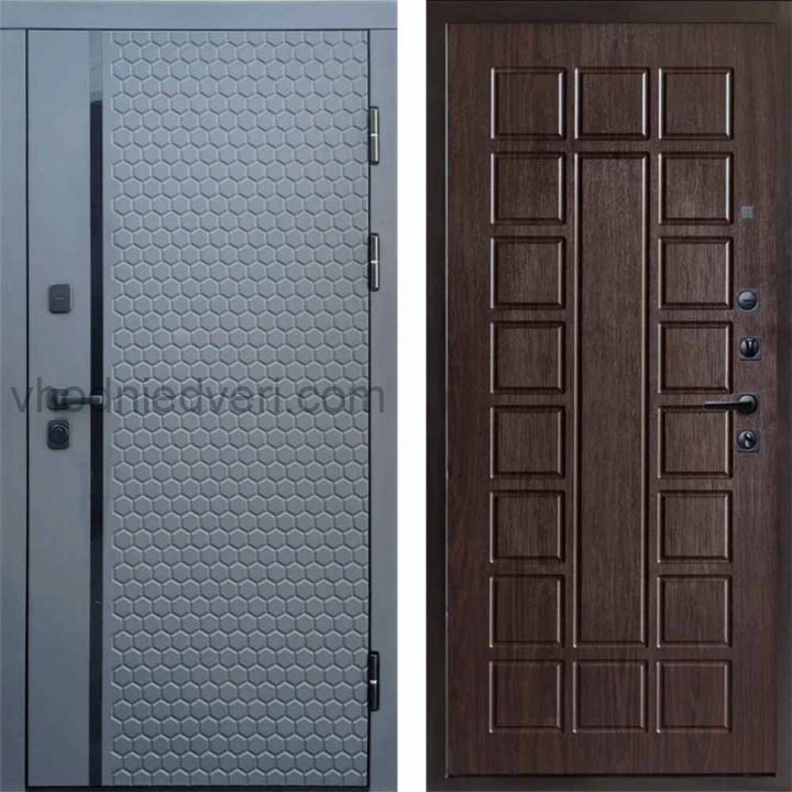 Входная дверь Termo-door Simple Графит - Престиж Венге