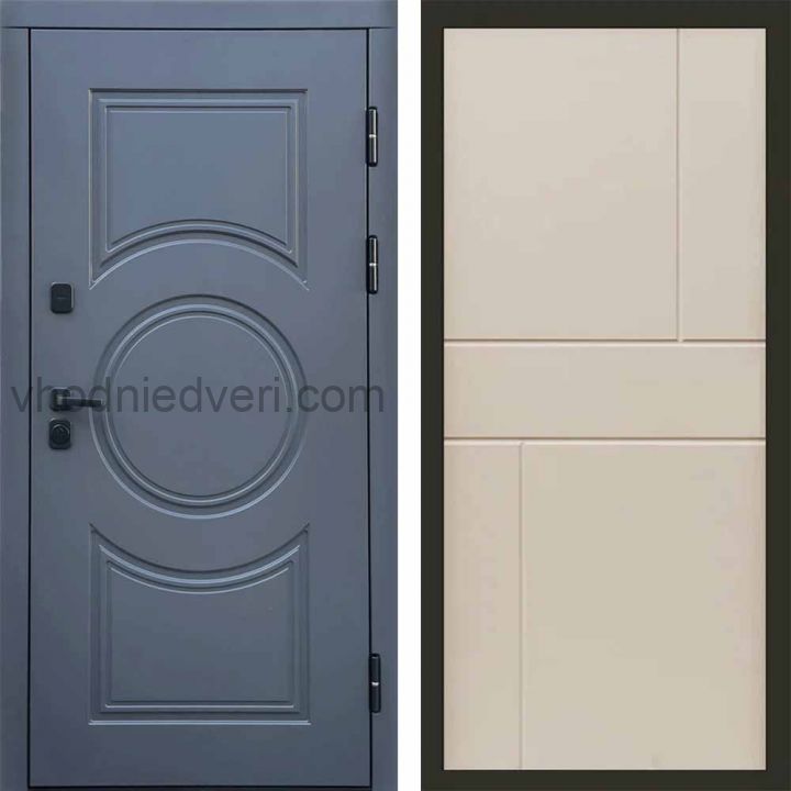 Входная дверь Termo-door Сфера - Горизонт Слоновая кость
