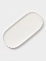 Блюдо сервировочные Magistro White Snow, 24.5?11?1.5 см, фарфор, белое