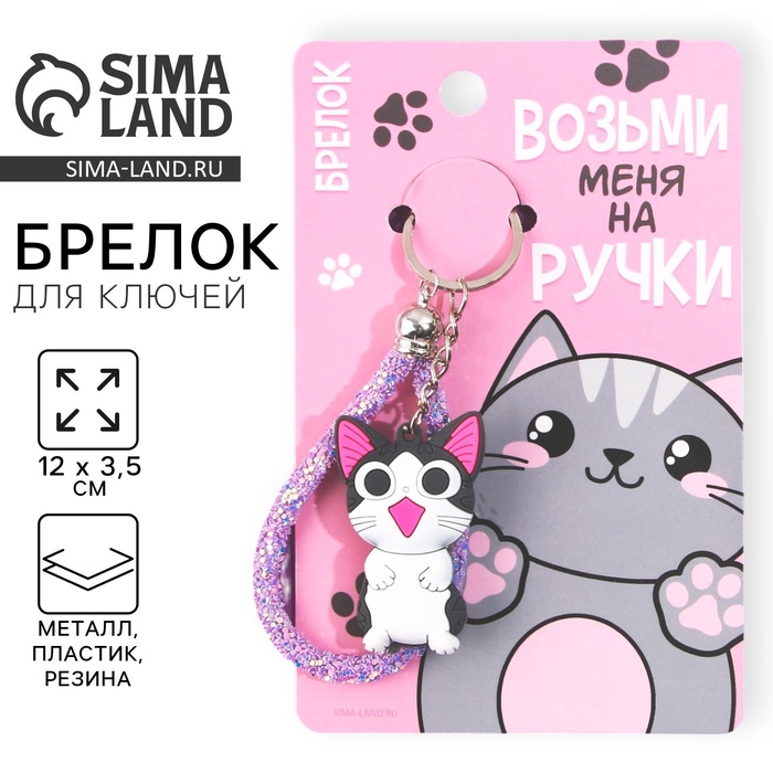 Брелок для ключей «Возьми меня на ручки», 12 х 3,5 см