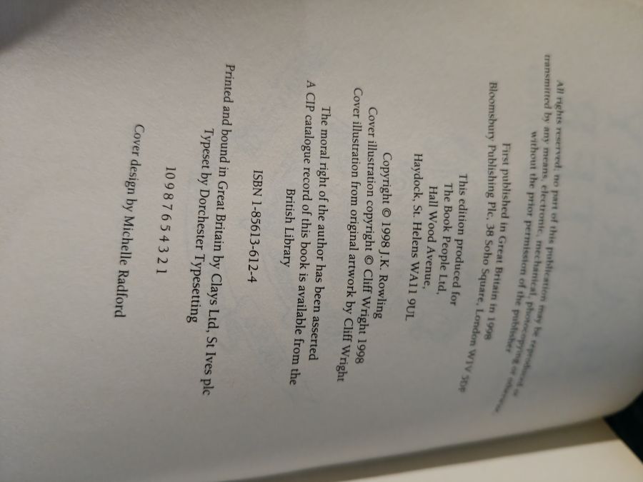 Harry Potter and the chamber of secrets TedSmart первый тираж