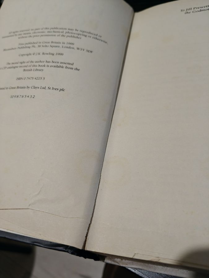 Harry Potter and the prisoner of Azkaban Bloomsbury тираж 2