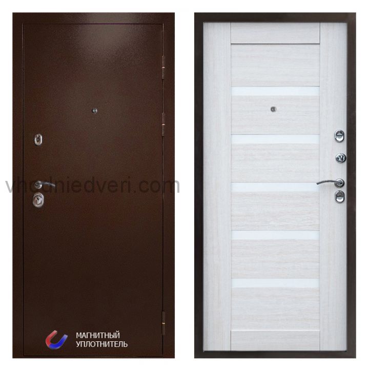 Входная дверь Termo-door Техно Медь - Царга Лиственница