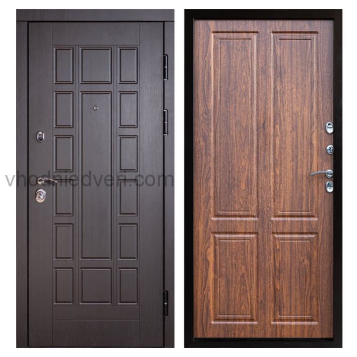 Входная дверь Termo-door Виргиния Венге - Орех стандарт