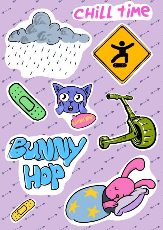 Стикеры наклейки BunnyHop 5
