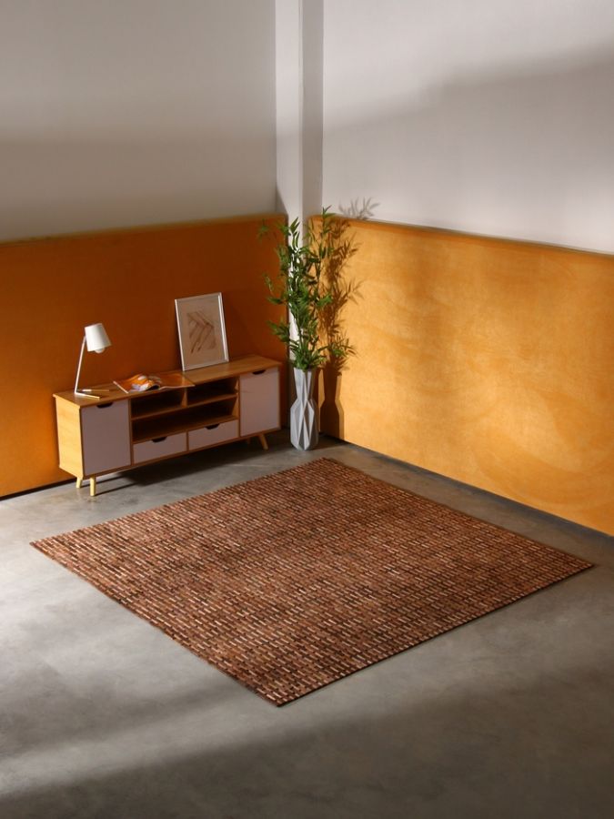 Коврик из тикового дерева, 200х200х0,7 см