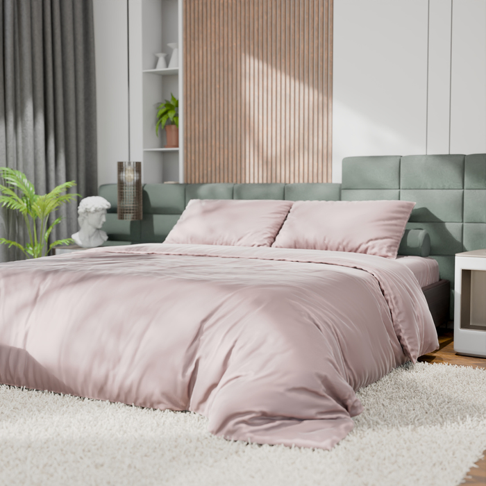 Постельное бельё Этель 2сп Tencel 180*210см, 220*245см, 50*70см-2шт, цвет пудра