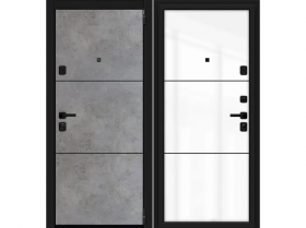 Входная Дверь el’PORTA (Portika) Porta Dark Concrete/Angel 2 Замка с Ночной Задвижкой 880х2050мм Левое Открывание / Портика 3318-1322.