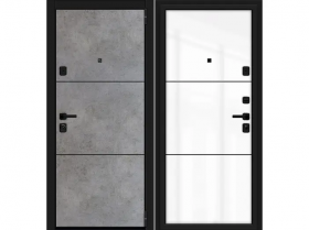 Входная Дверь el’PORTA (Portika) Porta M-3P П50/50 (AB-4) Dark Concrete/Angel 2 Замка с Ночной Задвижкой 980х2050мм Левое Открывание / Портика 3319-1324.
