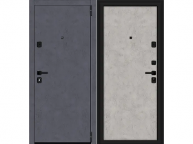 Входная Дверь el’PORTA (Portika) Porta M-3P П50/50 Graphite Art/Grey Art 2 Замка с Ночной Задвижкой 880х2050мм Левое Открывание / Портика 3318-1326.