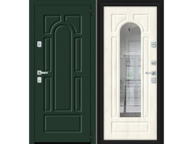 Входная Дверь el’PORTA (Portika) Porta M-3P 55.56 Green Stark/Nordic Oak 2 Замка с Ночной Задвижкой 880х2050мм Левое Открывание / Портика 3318-1330.