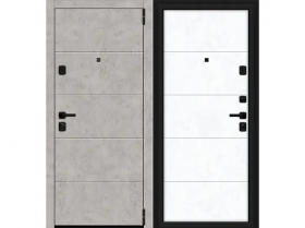 Входная Дверь el’PORTA (Portika) Porta M-3P 4.4 Grey Art/Snow Art 2 Замка с Ночной Задвижкой 980х2050мм Левое Открывание / Портика 3319-1340.