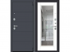 Входная Дверь el’PORTA (Portika) Porta R-3 4/П61 Graphite Pro/Super White с Зеркалом 2 Замка с Ночной Задвижкой 880х2050мм Правое Открывание / Портика 0328-0198.
