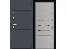 Входная Дверь el’PORTA (Portika) Porta R-3 Graphite Pro 980х2050мм Левое Открывание / Эльпорта Портик 0319-1704.
