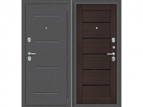 Входная Дверь el’PORTA (Portika) Porta S-2P Серебро 880х2050мм Правое Открывание / Эльпорта Портик 4228-1411.