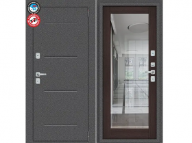 Входная Дверь el’PORTA (Portika) Porta T2 Антик Серебро 880х2050мм Левое Открывание / Эльпорта Портик 1218-0157.