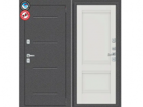 Входная Дверь el’PORTA (Portika) Porta T2 Антик Серебро 880х2050мм Левое Открывание / Эльпорта Портик 1218-0653.