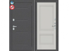 Входная Дверь el’PORTA (Portika) Porta T2 Антик Серебро 880х2050мм Левое Открывание / Эльпорта Портик 1218-0657.