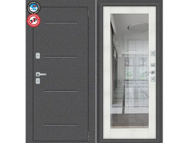 Входная Дверь el’PORTA (Portika) Porta T2 Серебро 880х2050мм Левое Открывание / Эльпорта Портик 1218-0149.
