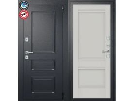 Входная Дверь el’PORTA (Portika) Porta T4 Букле Черный 880х2050мм Правое Открывание / Эльпорта Портик 1428-0686.