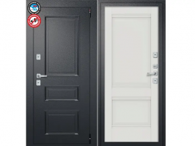 Входная Дверь el’PORTA (Portika) Porta T4 Букле Черный 980х2050мм Правое Открывание / Эльпорта Портик 1429-0676.