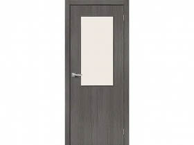 Межкомнатная Дверь Каркасно-Щитовая el’PORTA (Portika) Браво-7 Серый 900х2000мм (Полотно+Коробка+5 Наличников) / Эльпорта Портик 153-1568.