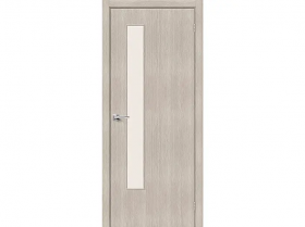 Межкомнатная Дверь Каркасно-Щитовая el’PORTA (Portika) Браво-9 Cappuccino Melinga Остекленная Magic Fog 600х2000мм (Полотно 1шт.) / Портика 153-1555.
