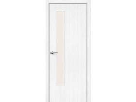 Межкомнатная Дверь Каркасно-Щитовая el’PORTA (Portika) Браво-9 Белый 900х2000мм (Полотно 1шт.) / Эльпорта Портика 153-1598.